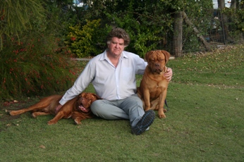 Ben and Toby sitting with Keith.